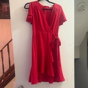 Altar'd State Scarlet High Low Dress